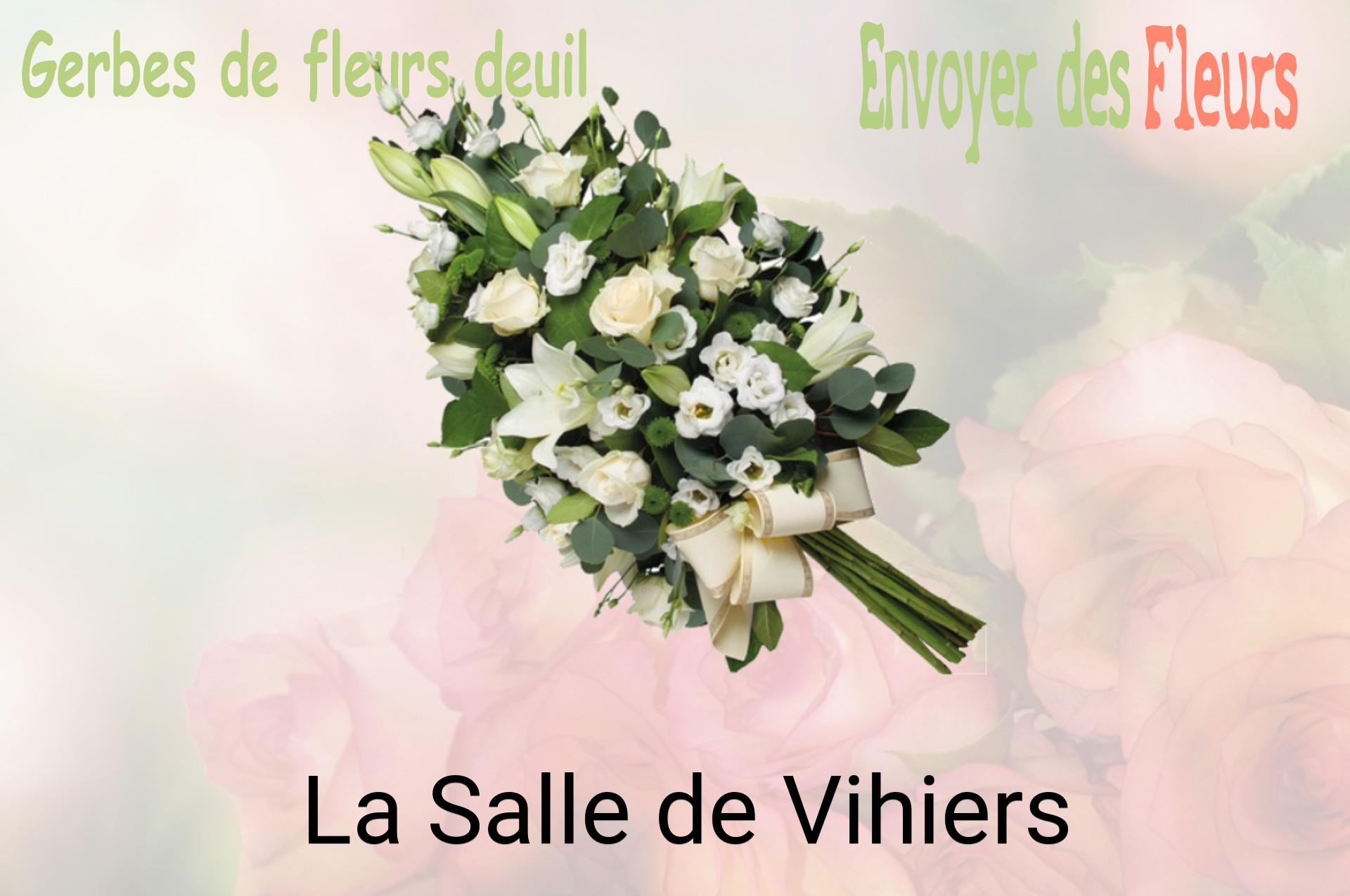 Gerbe de fleurs de deuil livrée à La Salle-de-Vihiers